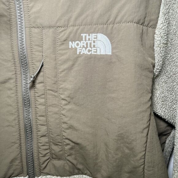 The North Face Denali Polartec Full Zip Fleece Jacket Womens Olive Taupe Medium - Picture 6 of 16
